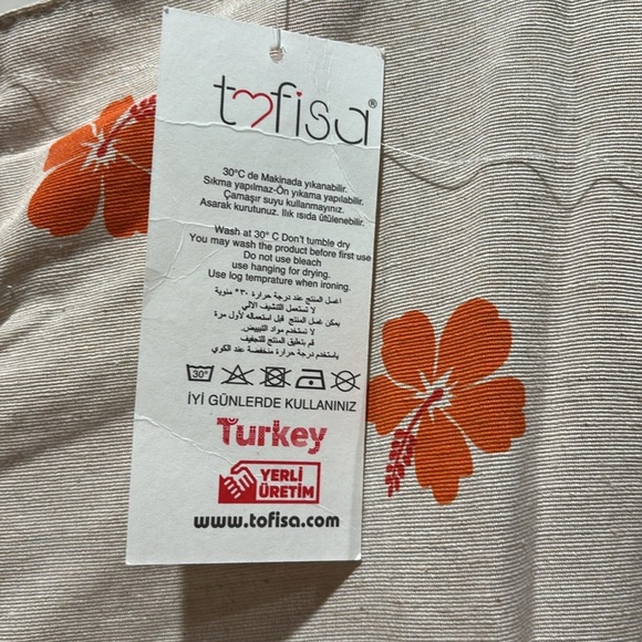 Floral Orange women's Dress - Picture 5 of 6